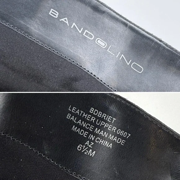 Bandolino Black Suede Knee High Boots Pointed Toe Kitten Heel Size 6.5 Classic - Picture 9 of 11